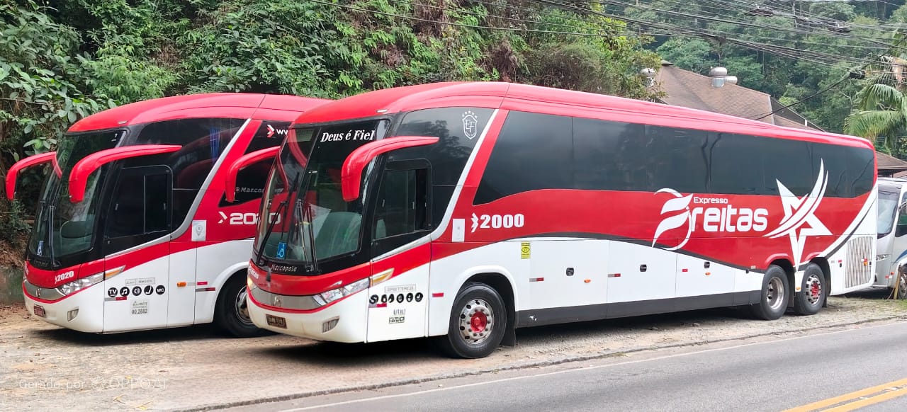Expresso Freitas — ônibus na estrada da serra